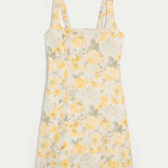 Hollister Linen-Blend Structured Mini Dress - Picture 2 of 6